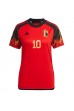 België Eden Hazard #10 Voetbaltruitje Thuis tenue Dames WK 2022 Korte Mouw